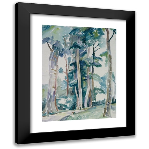 Franz Blum 19x24 Black Modern Framed Museum Art Print Titled - Wald Party (1940)