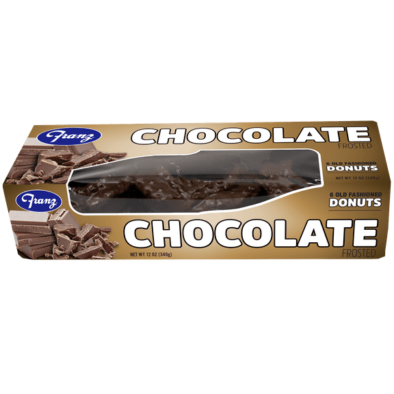 Franz Chocolate Old Fashioned Donuts, 12 oz, 6 Count