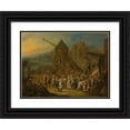 thumbnail image 1 of Franz Christoph Janneck 24x19 Black Ornate Framed Double Matted Museum Art Print Titled: Fair (1730), 1 of 5