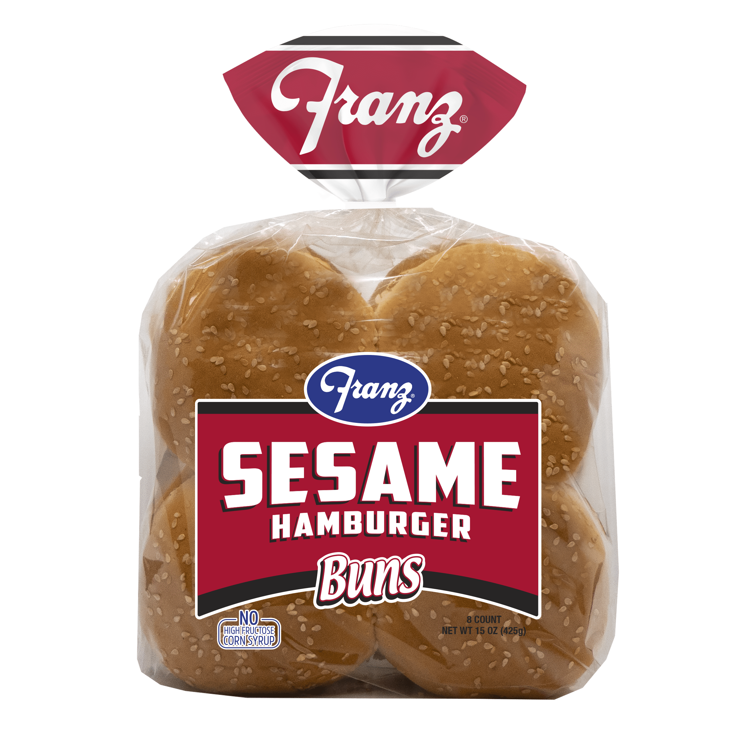 Franz Cluster Sesame Hamburger Buns, 8 Count - Walmart.com