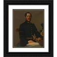 thumbnail image 1 of Franz Eybl 12x14 Black Ornate Wood Framed Double Matted Museum Art Print Titled: Georg Ritter Von Hofmann, Mountain Captain of the K.K. Mountain Major for Austria (Around 1850), 1 of 5
