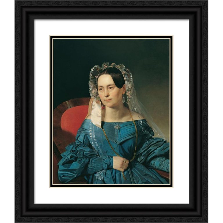 Franz Eybl 15x18 Black Ornate Wood Framed Double Matted Museum Art Print Titled - Lady in a Blue Dress (1839) - Walmart.com Franz Eybl 15x18 Black Ornate Wood Framed Double Matted Museum Art Print Titled - Lady in a Blue Dress (1839) - Walmart.com