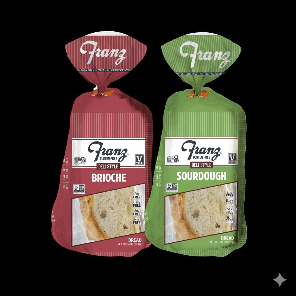 Franz Gluten Free Brioche Deli and Sourdough Deli Style Bread, 14oz