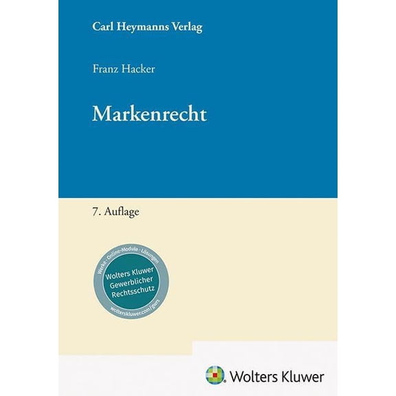 Hacker, F Markenrecht (Paperback)