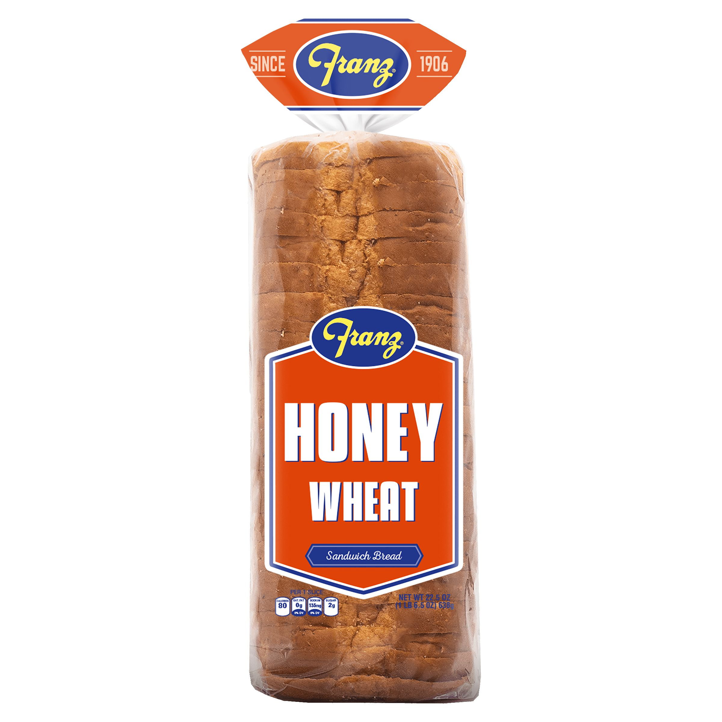 Franz Honey Wheat Sandwich Bread Loaf, 22.5 oz