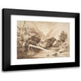 thumbnail image 1 of Franz Kobell 18x14 Black Modern Framed Museum Art Print Titled - Mountainous Landscape with a Brook (18th-Early 19th Century), 1 of 5
