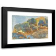 thumbnail image 1 of Franz Kobell 24x18 Black Modern Framed Museum Art Print Titled - Hilly Landscape with a Stream (1800-1805), 1 of 5