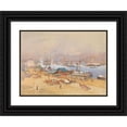 thumbnail image 1 of Franz Kopallik 24x19 Black Ornate Framed Double Matted Museum Art Print Titled: St Petersburg, 1 of 5