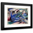 thumbnail image 1 of Franz Marc 14x12 Black Modern Framed Museum Art Print Titled - Dreaming Horse (1913), 1 of 5