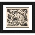 thumbnail image 1 of Franz Marc 17x15 Black Ornate Wood Framed Double Matted Museum Art Print Titled - Tiger (1912), 1 of 5