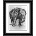 thumbnail image 1 of Franz Marc 2x Matted 20x24 Black Ornate Framed Art Print 'Elephant', 1 of 2