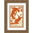 thumbnail image 1 of Franz Marc 2x Matted 20x24 Gold Ornate Framed Art Print 'Playing weasels', 1 of 2