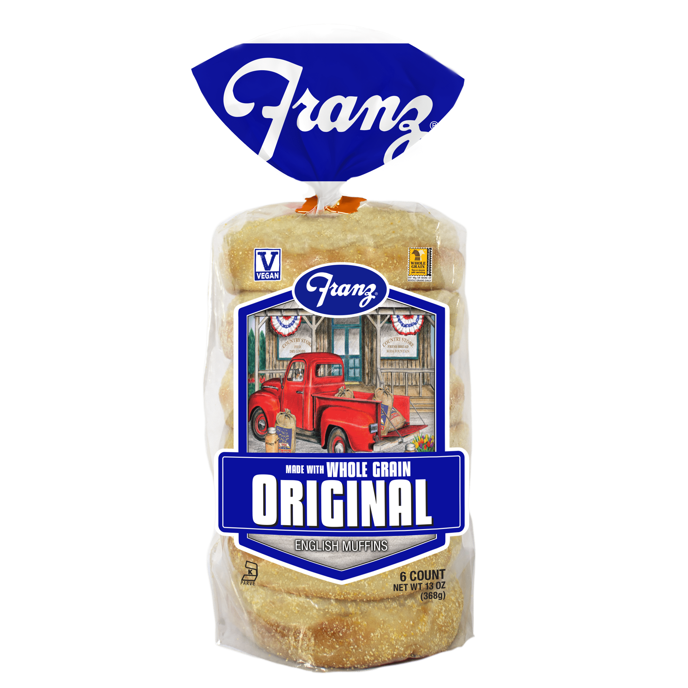 Franz Original Whole Grain English Muffins, 13 oz , 6 Count