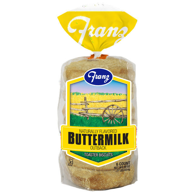 Franz Outback Toaster Biscuit English Muffins, 14oz, 6 Count