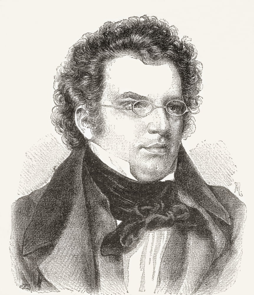 Franz Peter Schubert 1797 Canvas Art - Ken Welsh Design Pics (13 x 15)
