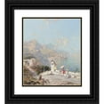 thumbnail image 1 of Franz Richard Unterberger 20x23 Black Ornate Framed Double Matted Museum Art Print Titled: The Amalfi Coast, 1 of 5