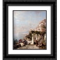 thumbnail image 1 of Franz Richard Unterberger 2x Matted 20x24 Black Ornate Framed Art Print 'The Amalfi Coast', 1 of 2