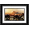 thumbnail image 1 of Franz Richard Unterberger 2x Matted 24x20 Black Ornate Framed Art Print 'Capri', 1 of 2