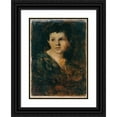 thumbnail image 1 of Franz Rumpler 11x14 Black Ornate Wood Framed Double Matted Museum Art Print Titled: Haben Head (1875), 1 of 5
