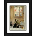 thumbnail image 1 of Franz Russ the younger 13x18 Black Ornate Wood Framed Double Matted Museum Art Print Titled - Festival St. Maria in a Church in Venice (1890-1900), 1 of 5