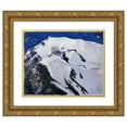 thumbnail image 1 of Franz Secky 17x15 Gold Ornate Wood Frame and Double Matted Museum Art Print Titled - The Ortler, Klausen (1930), 1 of 4