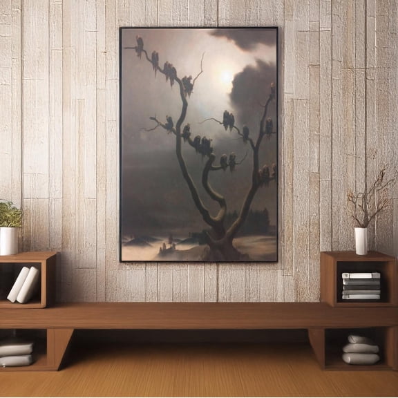 Franz Sedlacek Ghosts on a Tree Wall Art Reproduction, Unframed Paper Poster 8x10in