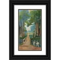thumbnail image 1 of Franz Strahalm 12x18 Black Ornate Wood Framed Double Matted Museum Art Print Titled - Country Path (1922), 1 of 5