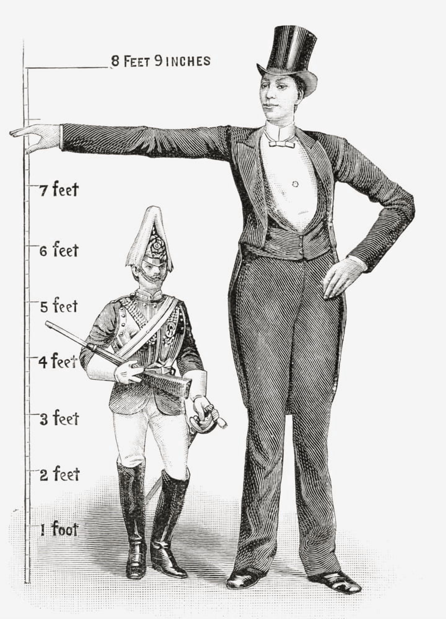 Franz Winkelmeier Aka Giant Of Friedburg-Lenga 1860 Canvas Art - Ken Welsh Design Pics (26 x 36)