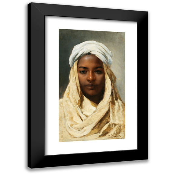 Franz Xaver Kosler 10x14 Black Modern Framed Museum Art Print Titled - A Bedouin