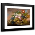 thumbnail image 1 of Franz Xaver Petter 14x12 Black Modern Framed Museum Art Print Titled - Flower Still Life (1824), 1 of 5