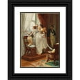 thumbnail image 1 of Franz Xaver Simm 18x24 Black Ornate Framed Double Matted Museum Art Print Titled: ‘Intact’ (The Arrival), 1 of 5