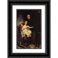 thumbnail image 1 of Franz Xaver Winterhalter 2x Matted 20x24 Black Ornate Framed Art Print 'Napoleon Alexandre Louis Joseph Berthier, Prince de Wagram and his Daughter, Malcy Louise Caroline Frederique', 1 of 2