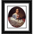 thumbnail image 1 of Franz Xaver Winterhalter 2x Matted 20x24 Black Ornate Framed Art Print 'Princess Charlotte of Belgium', 1 of 2