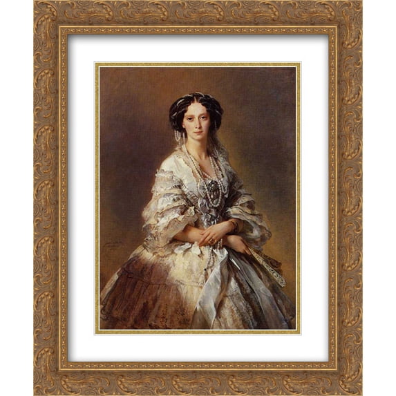 Franz Xaver Winterhalter 2x Matted 20x24 Gold Ornate Framed Art Print 'The Empress Maria Alexandrovna of Russia'