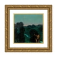 thumbnail image 1 of Franz von Stuck 16x15 Gold Ornate Wood Frame and Double Matted Museum Art Print Titled - The Evening Star (Before 1912), 1 of 4