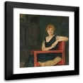 thumbnail image 1 of Franz von Stuck 20x22 Black Modern Framed Museum Art Print Titled - Portrait of a Lady (1916-1918), 1 of 1