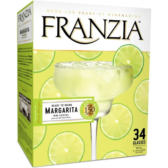Franzia Margarita Lime Wine Based Cocktail, 5 L Bag in Box, 9% ABV