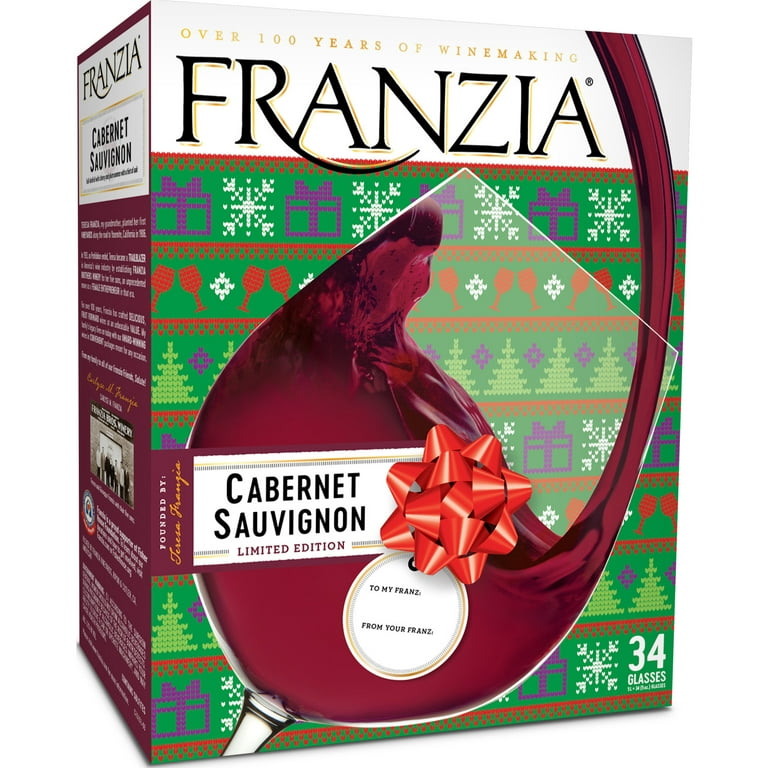 Franzia Vintner Select Cabernet Sauvignon Red Wine, 5 L Bag In Box, ABV  12.50% 