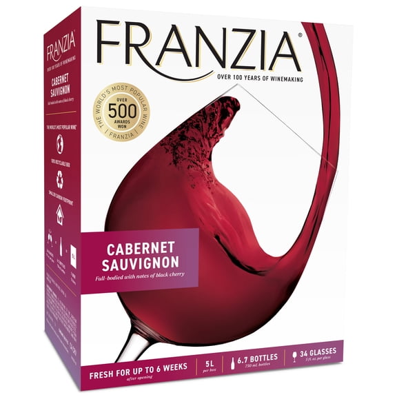 Franzia Cabernet Sauvignon, Red Wine, 5L