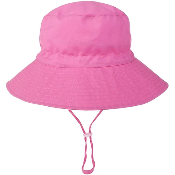 Fraobbg Baby Bucket Sun Hat Toddler Cartoon Beach UPF 50+ Sun Protection Wide Brim Hats Girls Boys