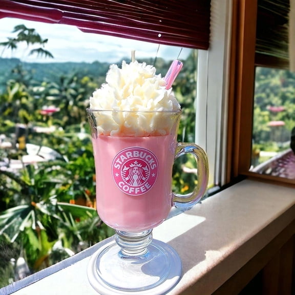 Frappe Candle | Pink Dink Candle | Scented Candle | Coffee Candle | Candle | Starbucks Inspired Candle