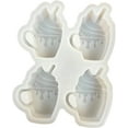 thumbnail image 1 of Frappuccino Hot Cocoa Chocolate Mug Vent Clip Silicone Mold Holiday Christmas Whipped Cream Drip Heat Resistant Baking Aroma Scented Beads 2 x 1.5 inches, 1 of 4