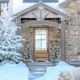 thumbnail image 1 of Fraser Hill Farm 4-Ft. Christmas Snow Flocked Porch Trees with Oversized Pinecones, Set of 2, FF048CHPT001-0SN/S2, 1 of 8