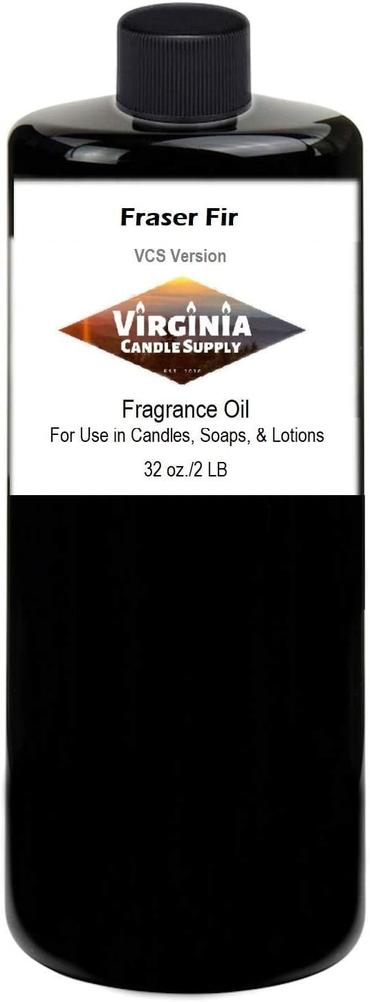 Fraser Fir Fragrance Oil 32 oz Bottle for Candle Making, Soap Making, Tart Making, Room Sprays, Lotions, Car Fresheners, Slime, Bath Bombs, Warmers