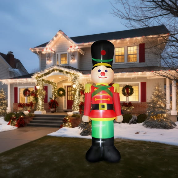 Fraser Hill Farm 10ft Inflatable Nutcracker w/ Lights