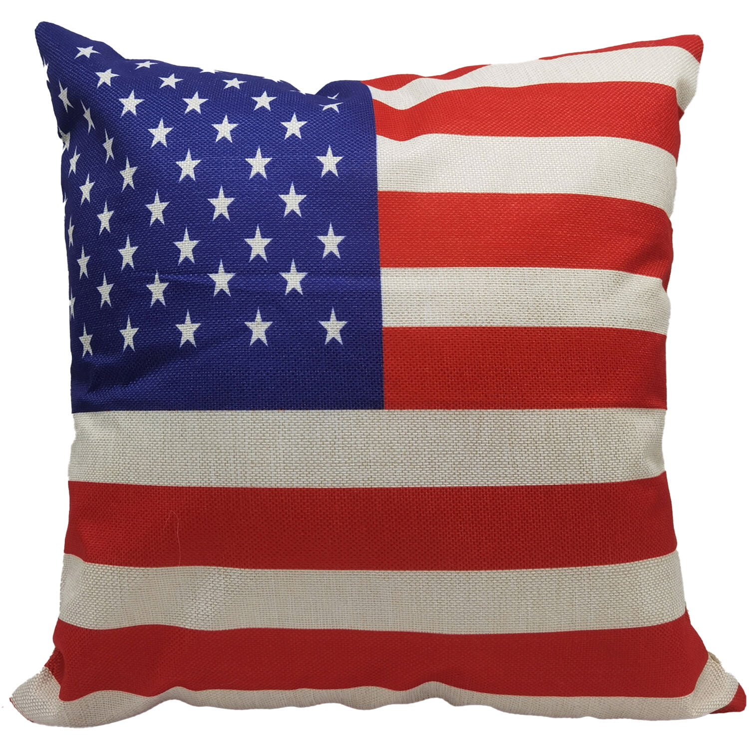 Patriotic American Flag Indoor/Outdoor Square Throw Pillow