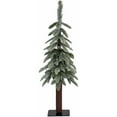 thumbnail image 1 of Fraser Hill Farm 3.0-Ft Woodland Pine Lightly Frosted Natural Wonderland Look Christmas Tree with Metal Base, No Lights, 1 of 4