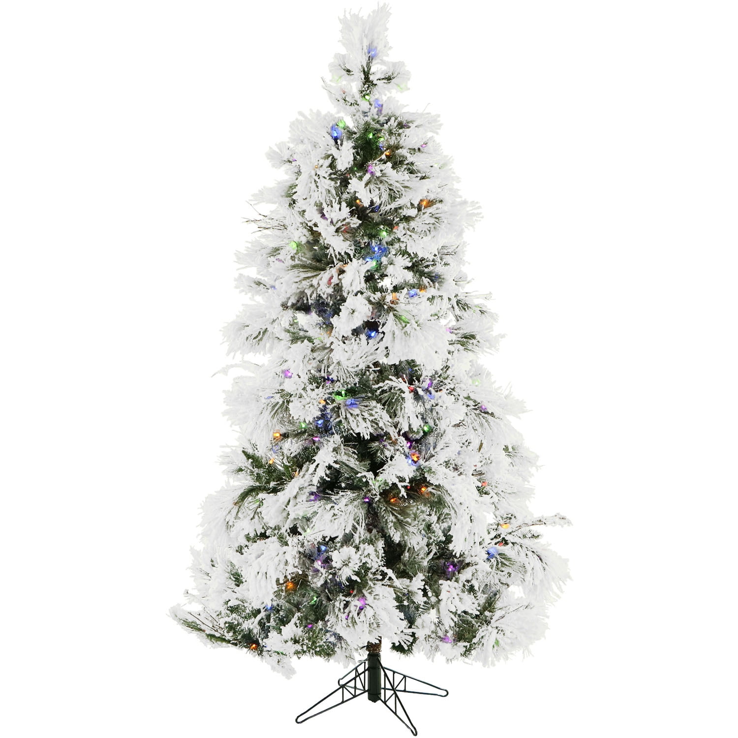 Fraser Hill Farm 9-ft. York Pine Artificial Christmas Tree, Memory Wire,  1700 Dual 3MM LED Lights 