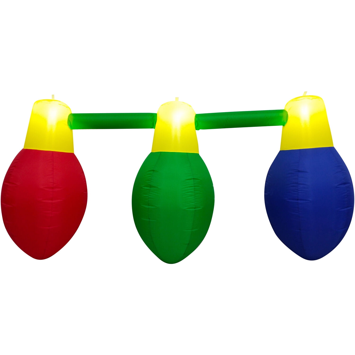 Fraser Hill Farm 8Ft. Long Inflatable Hanging Christmas Bulb Trio with