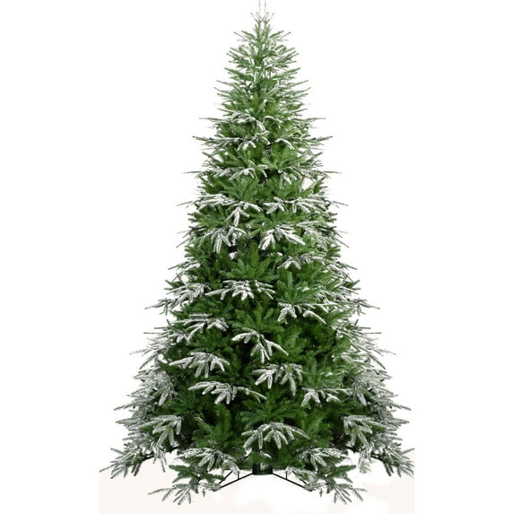 Fraser Hill Farm Assorted Colors Flocked Fir Christmas Tree, 7.5'